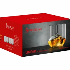 Linear Whisky Tumbler glass 4-pakning