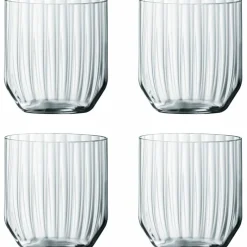 Linear Whisky Tumbler glass 4-pakning
