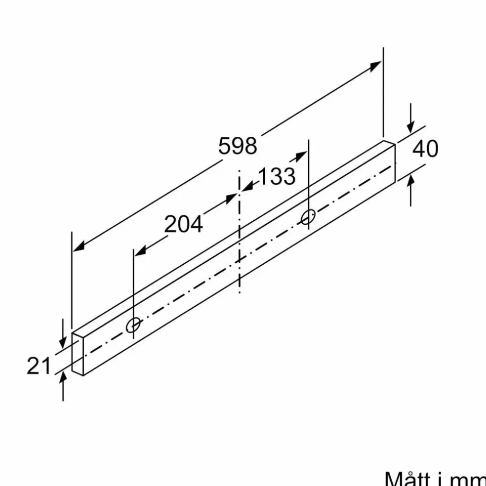 LI67RB531 iQ300 uttrekkbar kjøkkenvifte, sølv