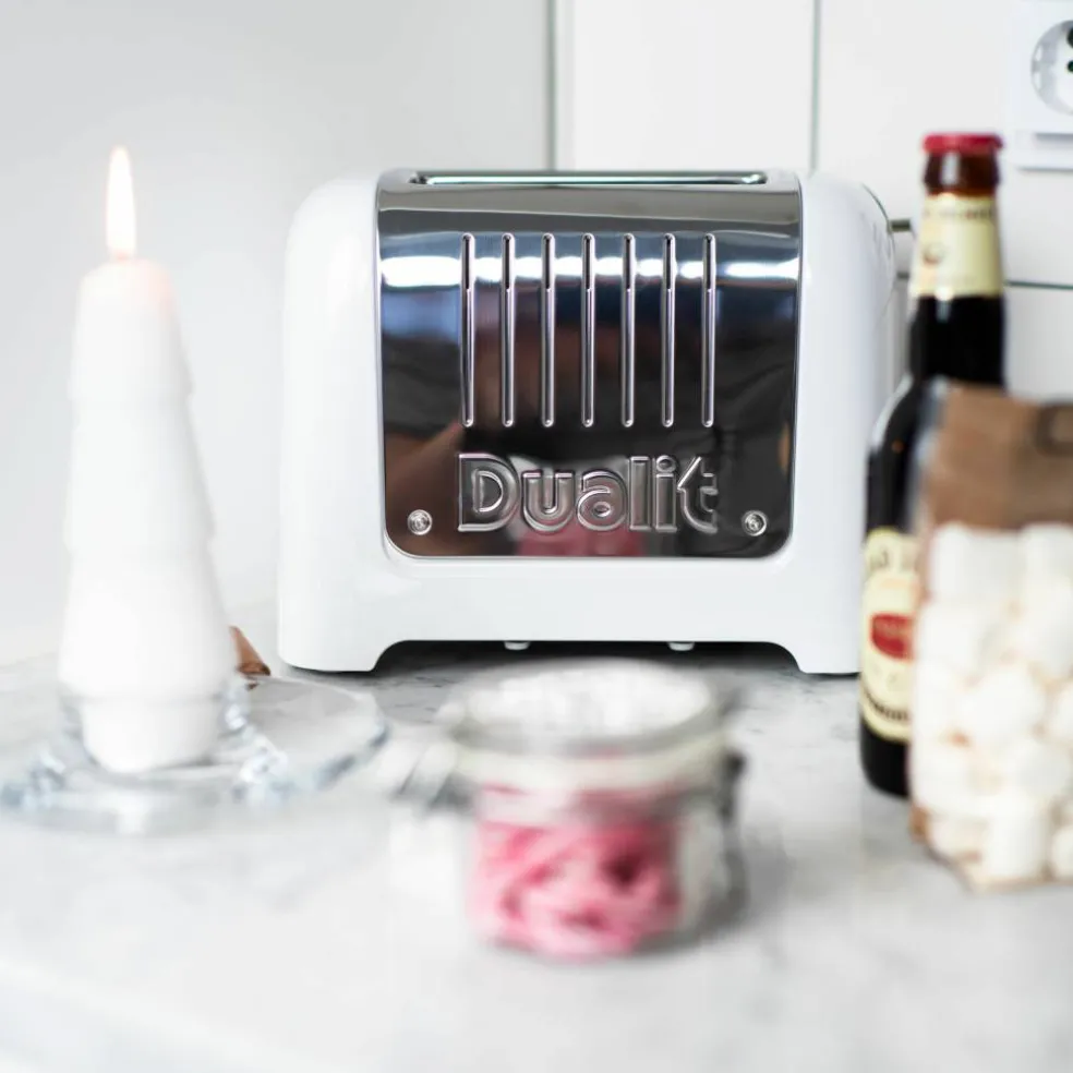 Lite Brødrister 2-skiver High Gloss Hvit