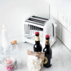 Lite Brødrister 2-skiver High Gloss Hvit