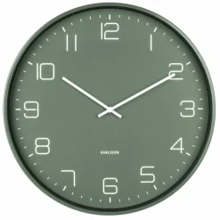 Lofty veggklokke 40 cm, matt hvit