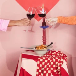 Love serviett 2-pakning, grønn/lyseblå