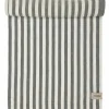 Løper bred stripe 45x250 cm, rød/hvit