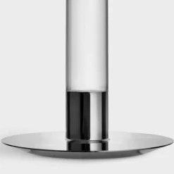 Lumiere lysestake 26,5 cm 2-pakning, sølv/glass