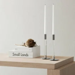 Lumiere lysestake 26,5 cm, sølv/metall