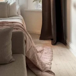 Luna pledd 200 x 140 cm, dusty pink