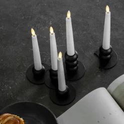 Lykke LED adventslysestake, svart