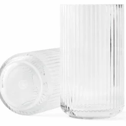 Lyngbyvasen 38 cm., glass - klar
