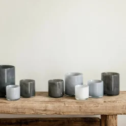 Lyric telysglass, dusty blue, extra small