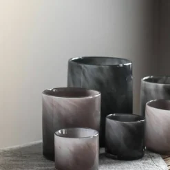 Lyric telysglass, purple grey, small