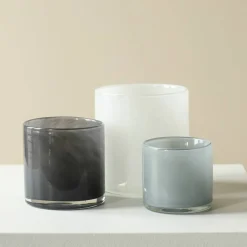 Lyric telysholdere, 3 stk, white/blue/grey