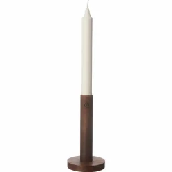Lysestake i tre mørkebrun, 20 cm