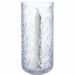 Lyslykt 9 cm, mønstret glass