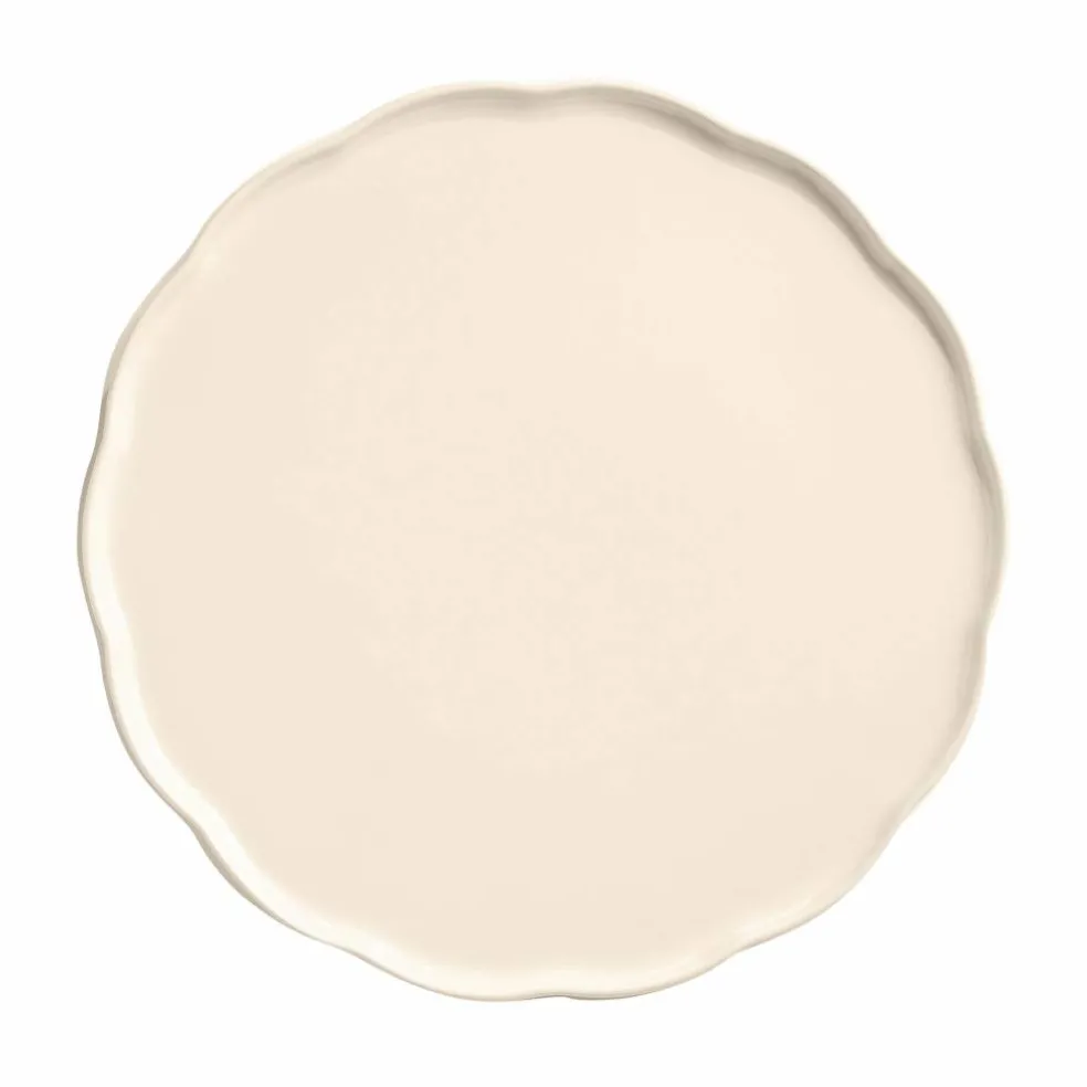 Madeleine Serveringsfat rund, cream