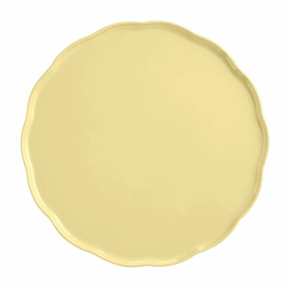 Madeleine Serveringsfat rund, cream