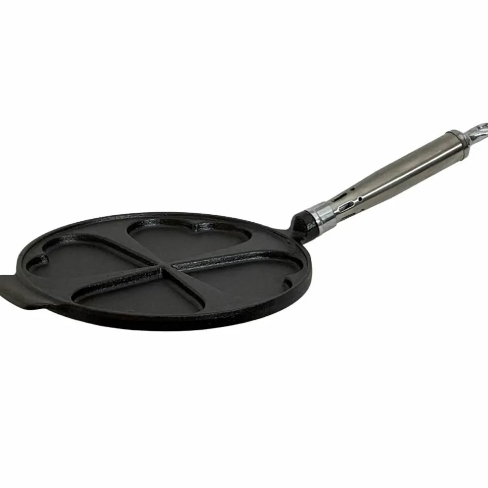 Maestro støpejernspanne til lapper — hjerter, 25 cm