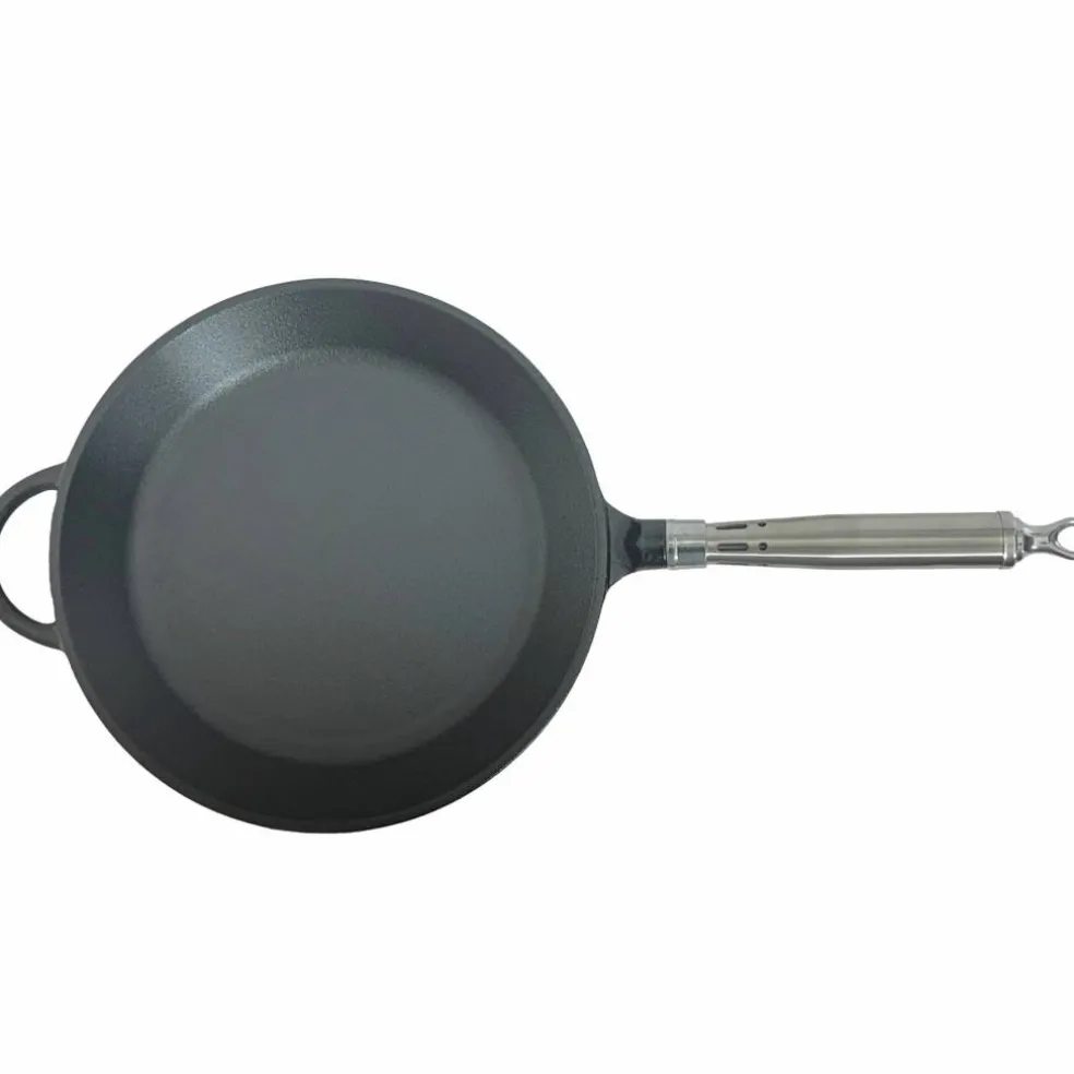 Maestro støpejernsstekepanne med rundet kant, 24 cm