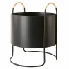 Maki Plant Box Low plantekasse, black