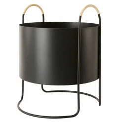 Maki Plant Box Low plantekasse, black