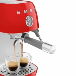 Manuell espressomaskin med Cold Brew, pastellblå