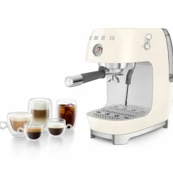 Manuell espressomaskin med Cold Brew, pastellblå