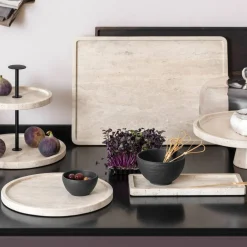 Manufacture Travertine serveringsfat 40,5 x 28,2 cm