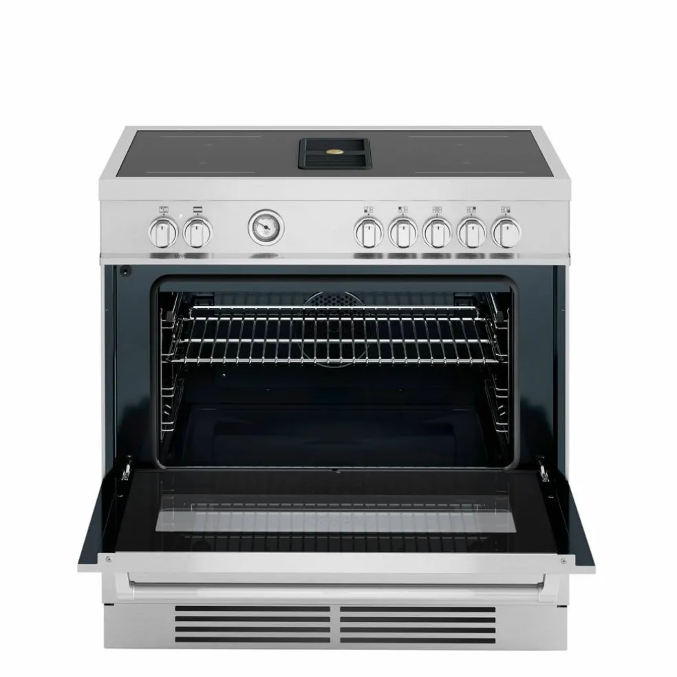 MASCH94I1EXT Master induksjonskomfyr med integrert ventilator, rustfritt stål