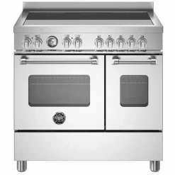 MAS95I2EXT Master Induksjonskomfyr med dobbelovn 90 cm, Rustfritt Stål