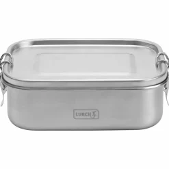 Matboks med snap-lokk 1200 ml, rustfritt stål