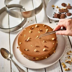 Matpinsett med buet spiss 16 cm, rustfritt stål