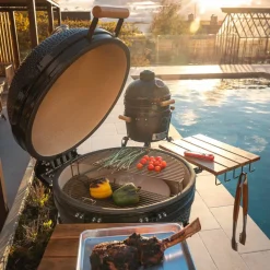 Maxi Gen 2 kamadogrill med Grillmesterens rotisseri, grønn