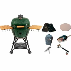 Maxi Gen 2 kamadogrill med tilbehørspakke, svart