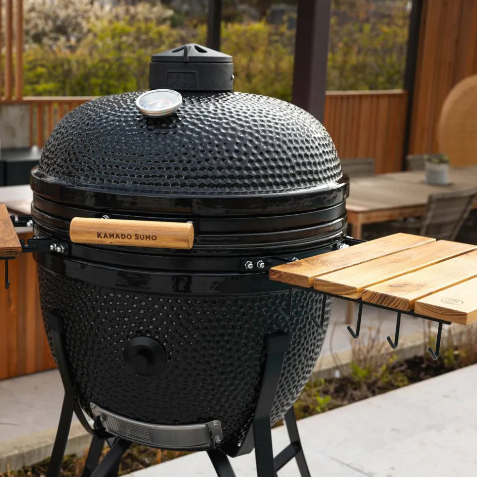 Maxi Gen 2 kamadogrill med tilbehørspakke, svart