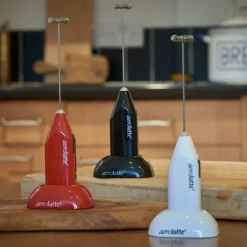 Melkeskummer med holder, rød