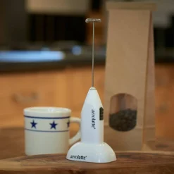 Melkeskummer med holder, rød