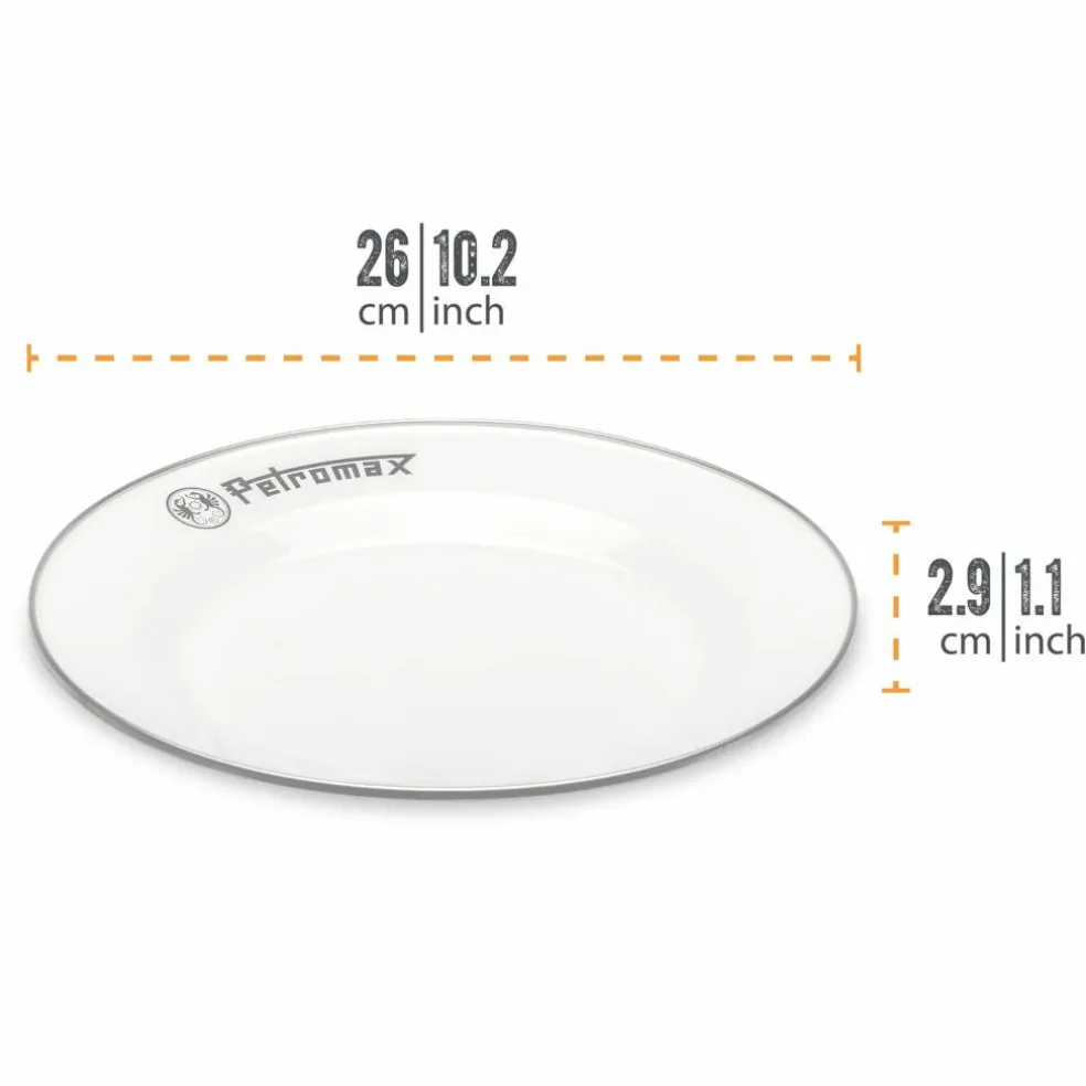 Middagstallerken 26 cm hvit, 2-pakning