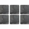 Midnight Slate Glassunderlag 6-pack