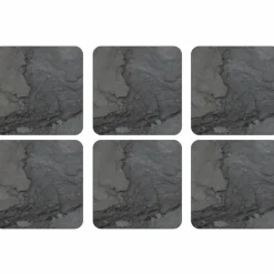 Midnight Slate Glassunderlag 6-pack