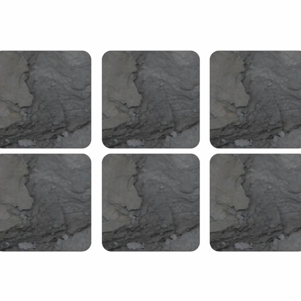 Midnight Slate Glassunderlag 6-pack