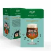 Mikkeller Universal ølglass 2026 40 cl, klar med dekor