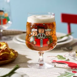 Mikkeller Universal ølglass 2026 40 cl, klar med dekor