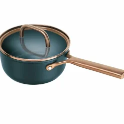Milano gryte med glasslokk 18 cm, brun