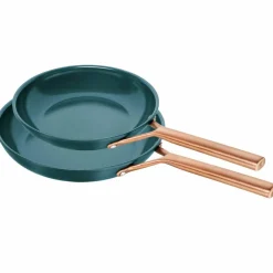 Milano stekepannesett 24 & 28 cm, dypblå