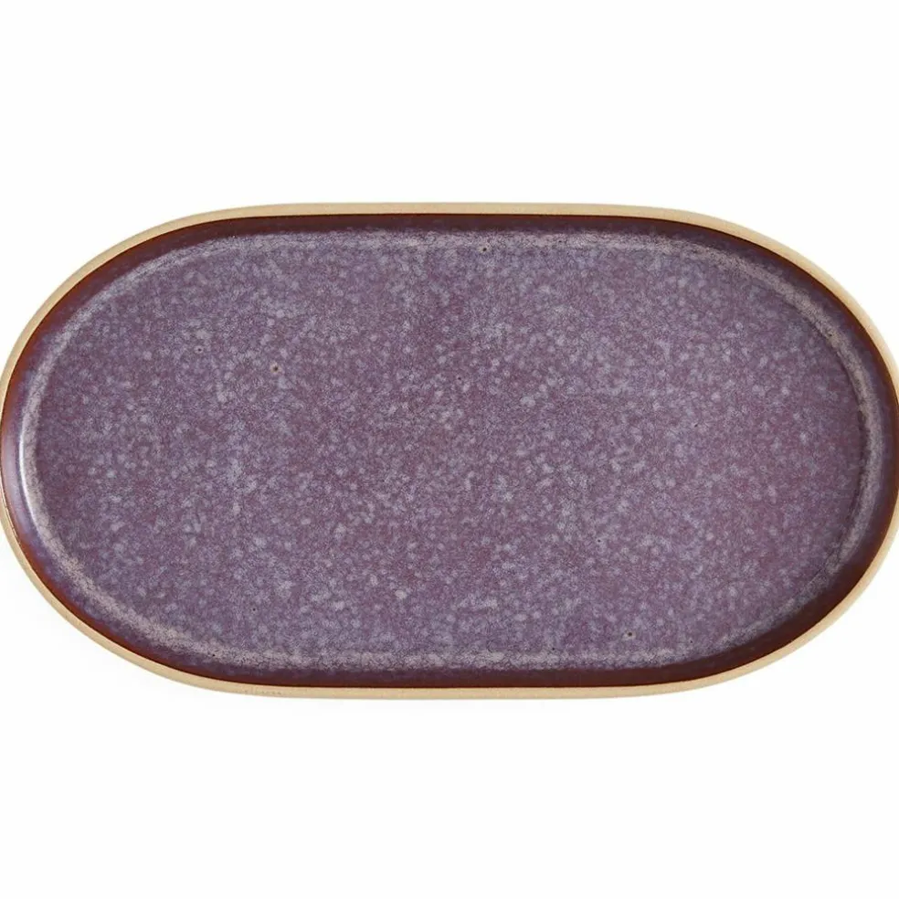 Minerals serveringsfat large 35x19 cm, amethyst