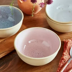 Minerals skål 15 cm 4-pakning, rose quartz