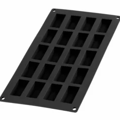 20 Mini Financier Svart Silikon