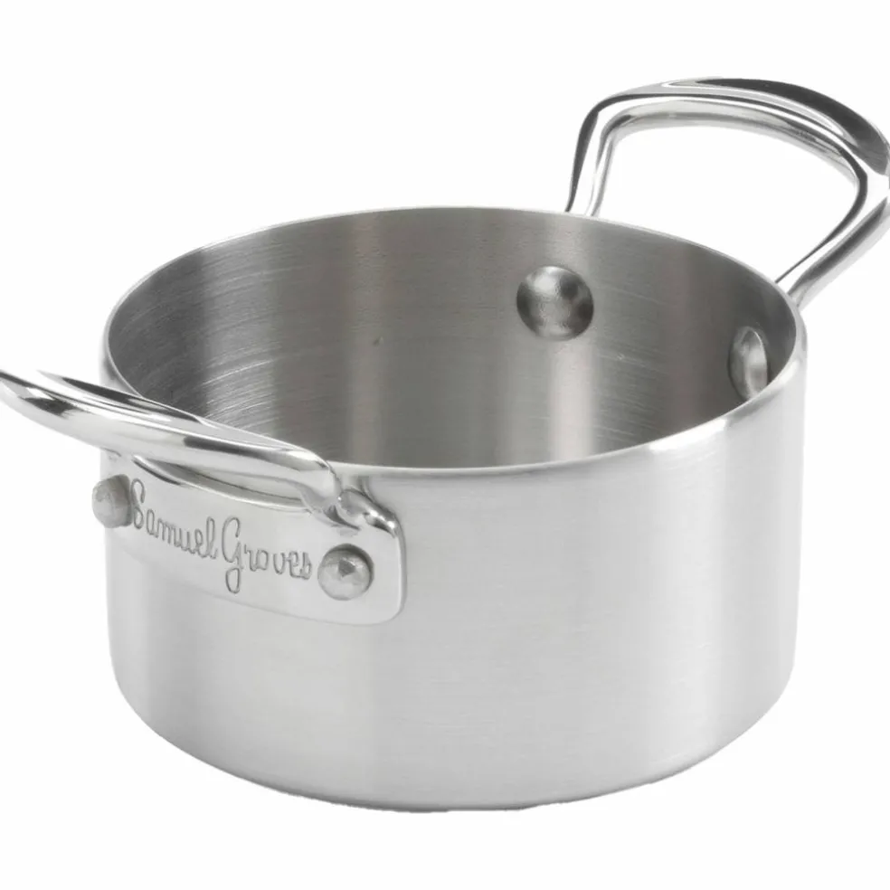Minigryte 9 cm, rustfritt stål