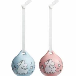 Minikuler 5 cm, rosa og blå, 2-pakning