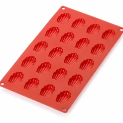 Mini-madeleines silikonform 20 hull, svart